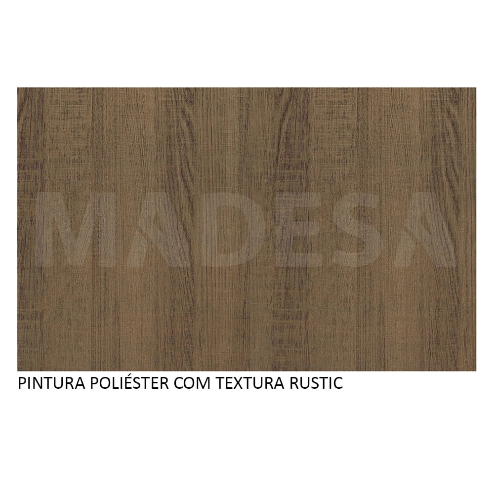 Balcão Gabinete de Pia Madesa Glamy 2 Portas e 3 Gavetas + Porta-Talheres Rustic Cor:Rustic