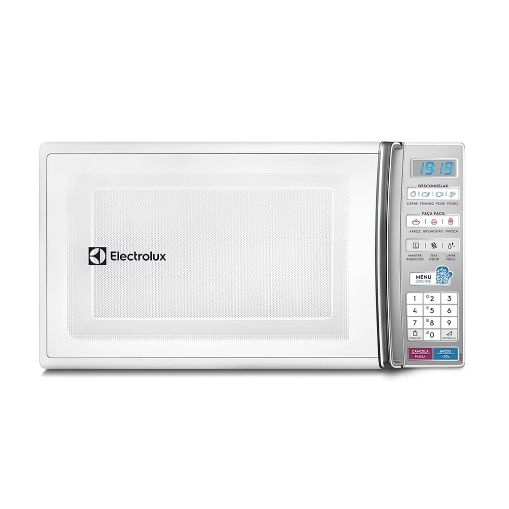 Micro-ondas de Bancada Electrolux Branco 27L com 55 receitas pré-programadas no Menu Online (MB37R) 220V