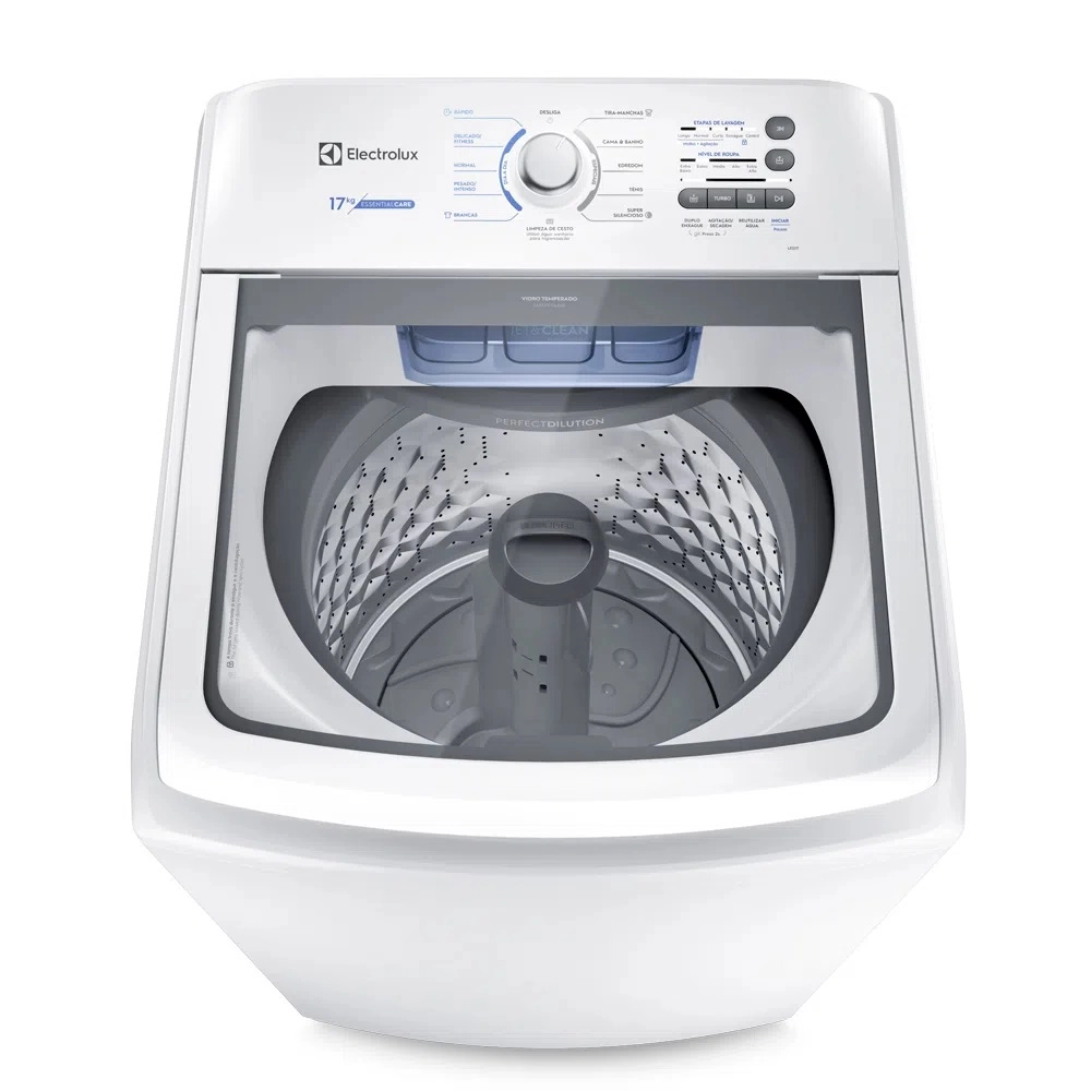 Máquina de Lavar Electrolux LED17 Essencial Care 17kg Top Load Branca 220V