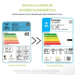 Geladeira Consul Degelo Seco 261 litros Branca com Gavetão Hortifruti - CRA30FB 220V