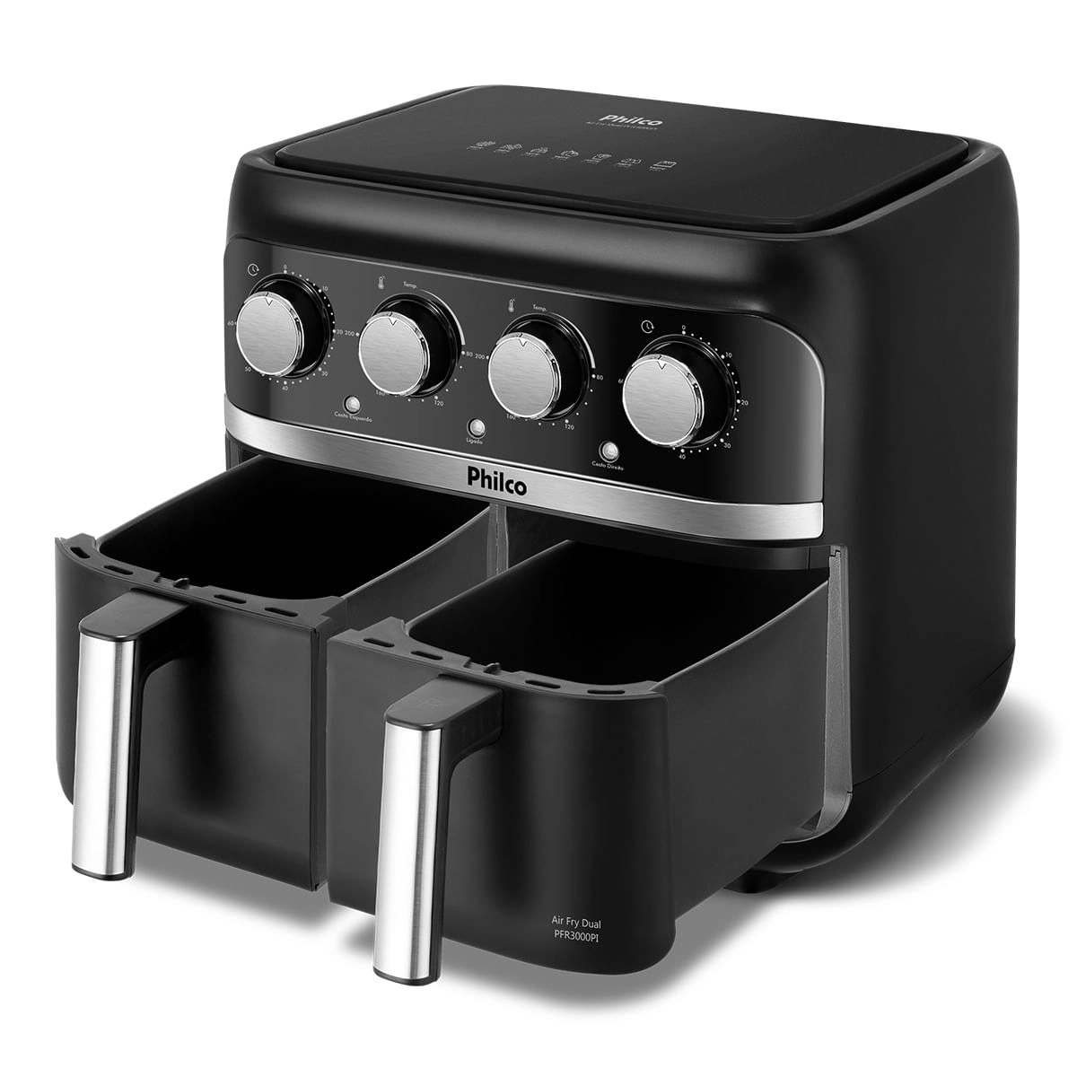 Fritadeira Elétrica Air Fryer Mondial Dual 8 Litros Duplo Cesto