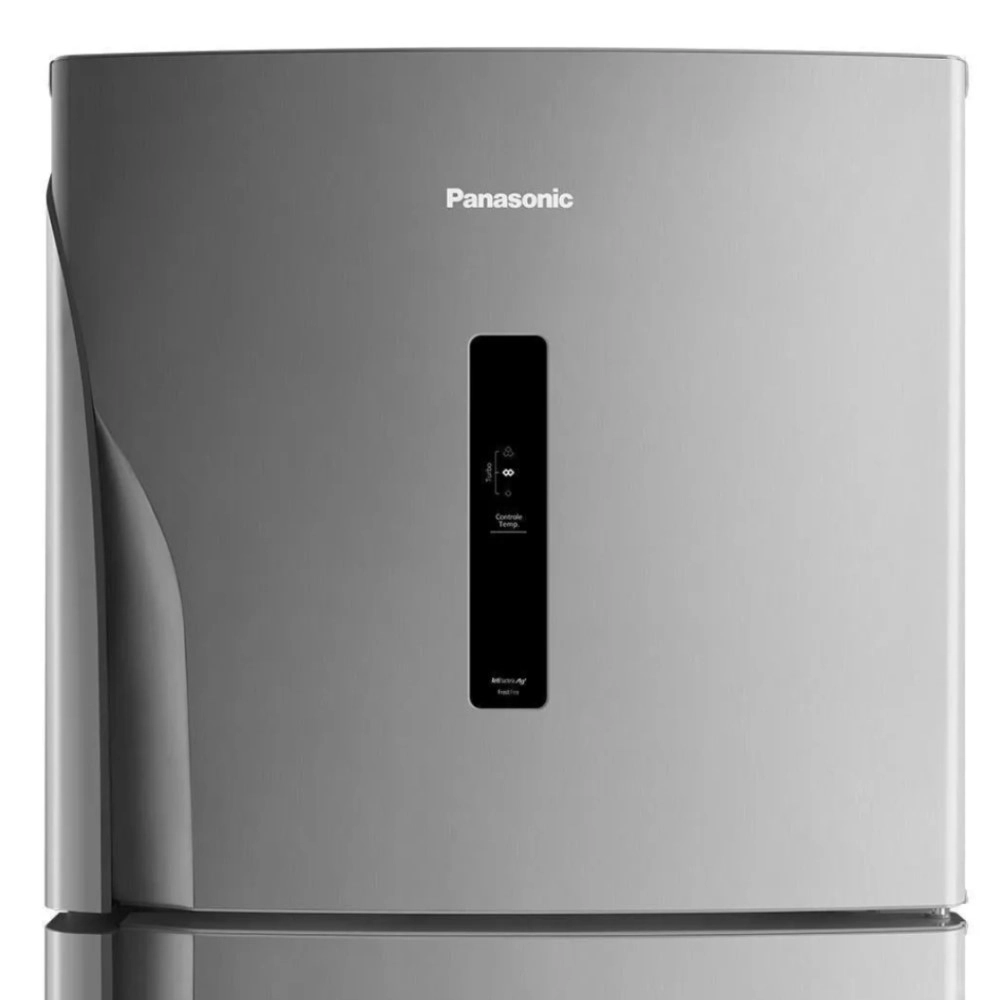 Geladeira Panasonic Frost Free NR-BT41PD1XB Top Freezer 387L Aço Escovado 220V