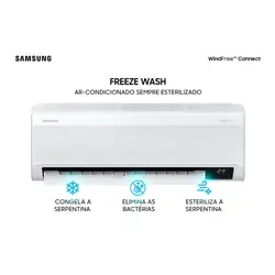 Ar Condicionado Hi Wall Samsung WindFree Connect Inverter 18.000 Btus Frio 220v