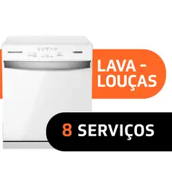 Lava Louças Brastemp 8 Serviços Branca - BLF08BB 220v