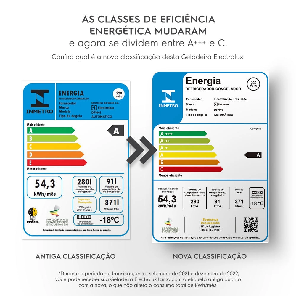 Geladeira/Refrigerador Frost Free Electrolux 371 litros (DFN41) 220V