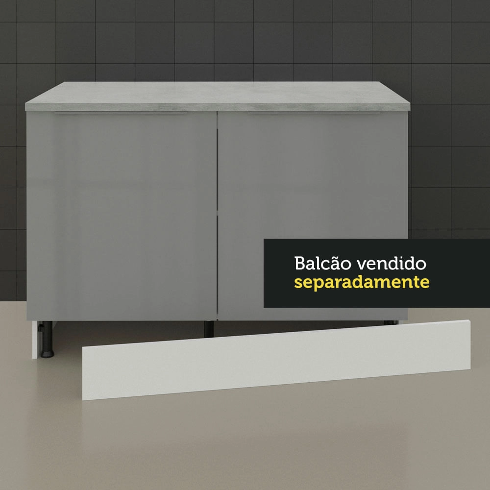 Rodapé para Cozinhas Madesa Glamy, Lux e Stella Branco Cor:Branco