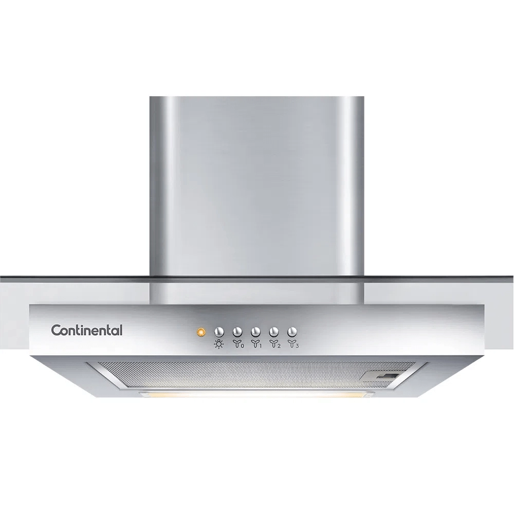 Coifa de parede Continental 90cm Inox com Vidro (CC9VX) 220V