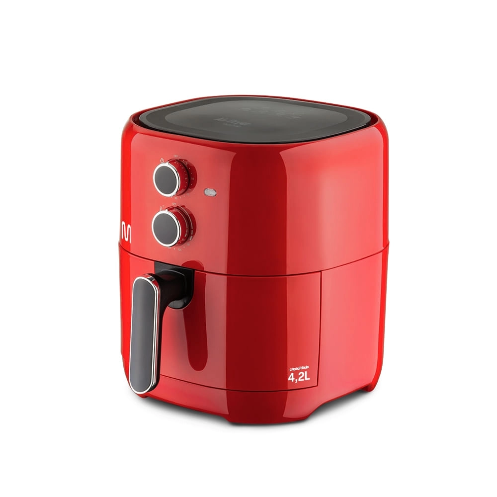 Air Fryer 4,2L 1500w-220v Com Grade, Seletor Temperatura e Tempo Vermelha Multilaser - CE195OUT [Reembalado] CE195OUT