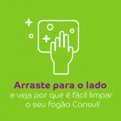 Fogão Consul 4 bocas Branco com acendimento automático - CFO4NAB BIVOLT