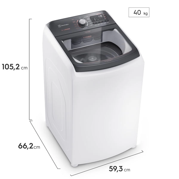 Máquina de Lavar 14kg Electrolux Premium Care com Cesto Inox, Jet&clean e Time Control (LEC14) 220V