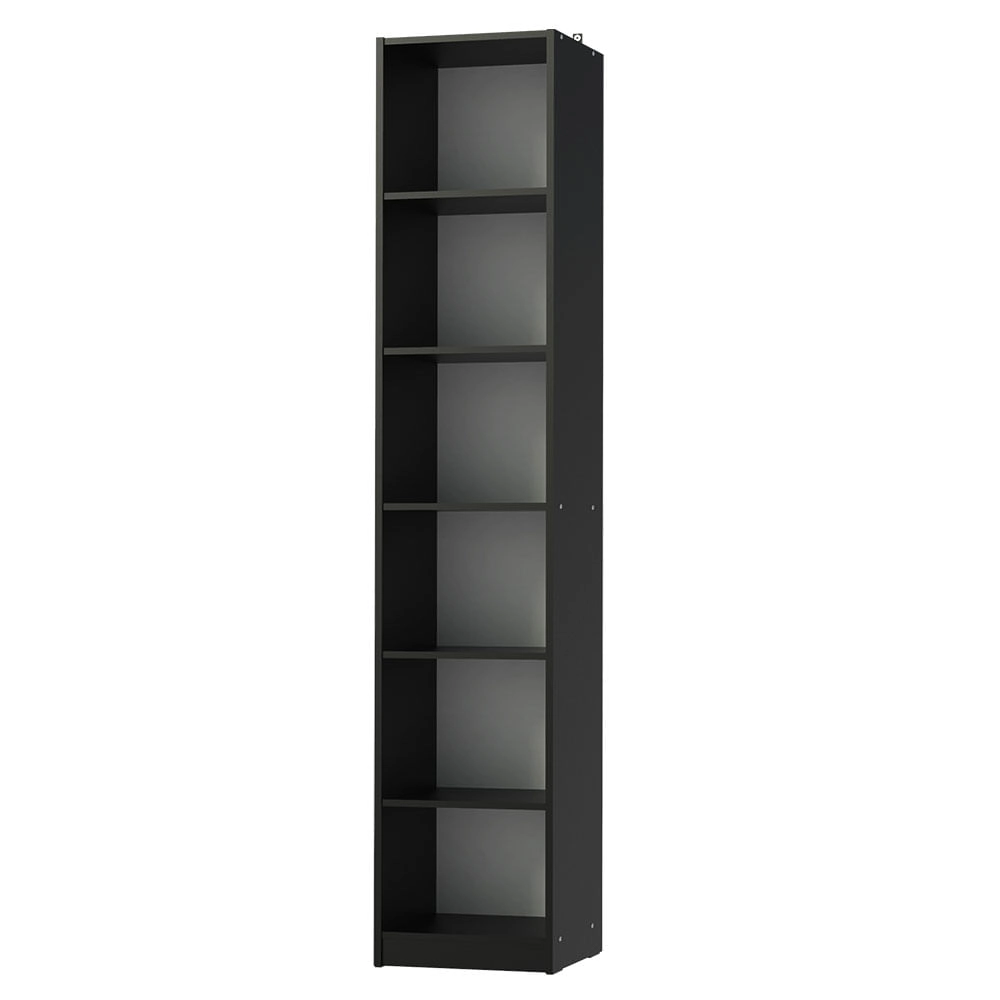 Estante Livreiro Madesa 6906 com 6 Nichos Preto Cor:Preto