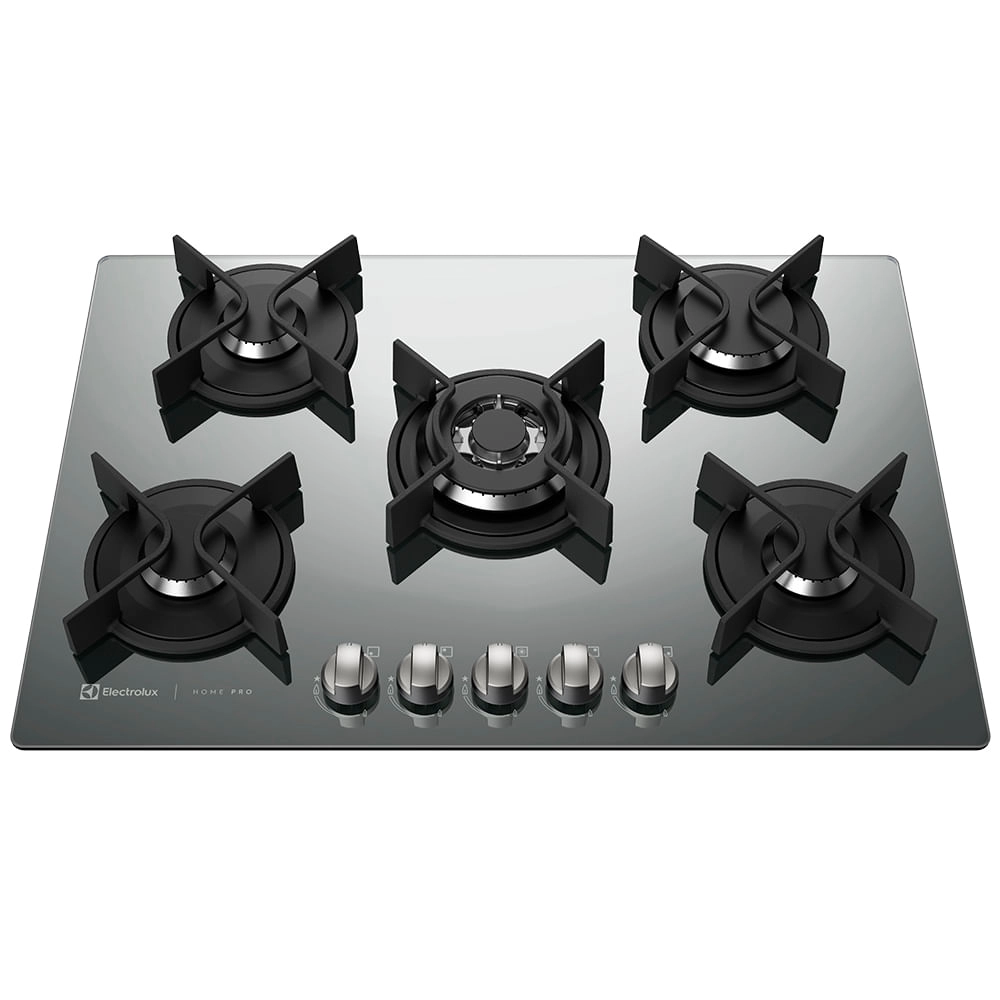 Cooktop a Gás 5 Bocas Prata Home Pro Electrolux (GC75U) Bivolt