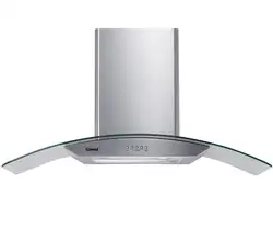 Coifa de Parede Consul 90 cm Inox 5 e 6 bocas com design em vidro e aviso lavar filtro - CAP90AR 220V