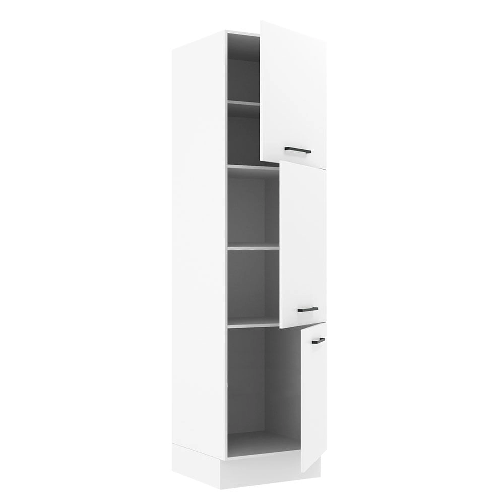 Paneleiro Madesa Agata 60 cm 3 Portas Branco Cor:Branco