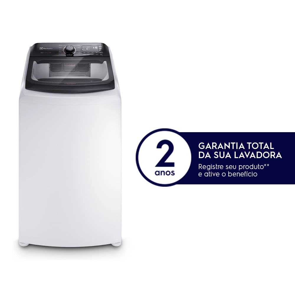 Máquina de Lavar 14kg Electrolux Perfect Care com Cesto Inox, Jatos Poderosos, Time Control (LEJ14) 220V