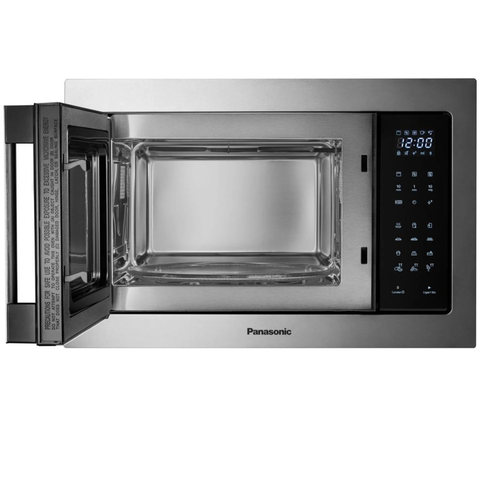 Micro-ondas de Embutir Panasonic NN-GB68HSRUK com grill 30L 900W Cinza 220V