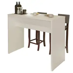 Bancada para Cozinha Madesa 115 cm Branco Cor:Branco