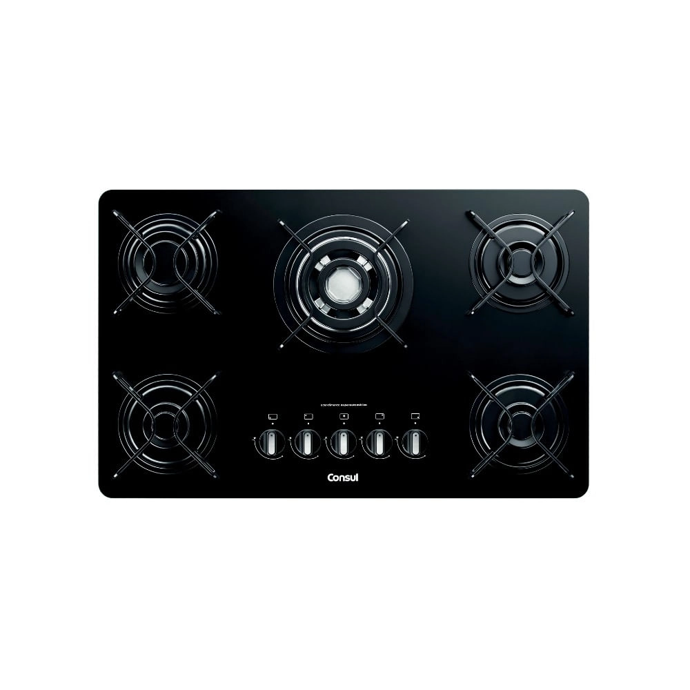 Cooktop 5 bocas Consul com quadrichama e acendimento automático - CDD75AE BIVOLT