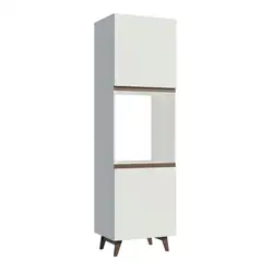 Torre-Quente Madesa Reims 60 cm 2 Portas Branco Cor:Branco