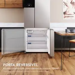 Geladeira Electrolux Multidoor Efficient Com Autosense e Inverter 590L Inox Look (IM8S) 220V