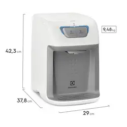 Purificador de Água Electrolux - Gelada, Fria e Natural com Compressor Branco (PC41B) 220V