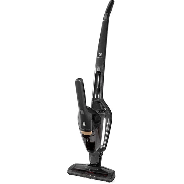 Aspirador de Pó Vertical Electrolux Ergorapido 2 em 1 Iron Grey Luz Led (ERG24C) - até 30 Min Filtro HEPA Função BrushRollClean 420ml Bivolt