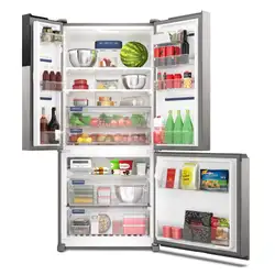 Geladeira Electrolux Multidoor Efficient Com Autosense e Inverter 590L Inox Look (IM8S) 220V