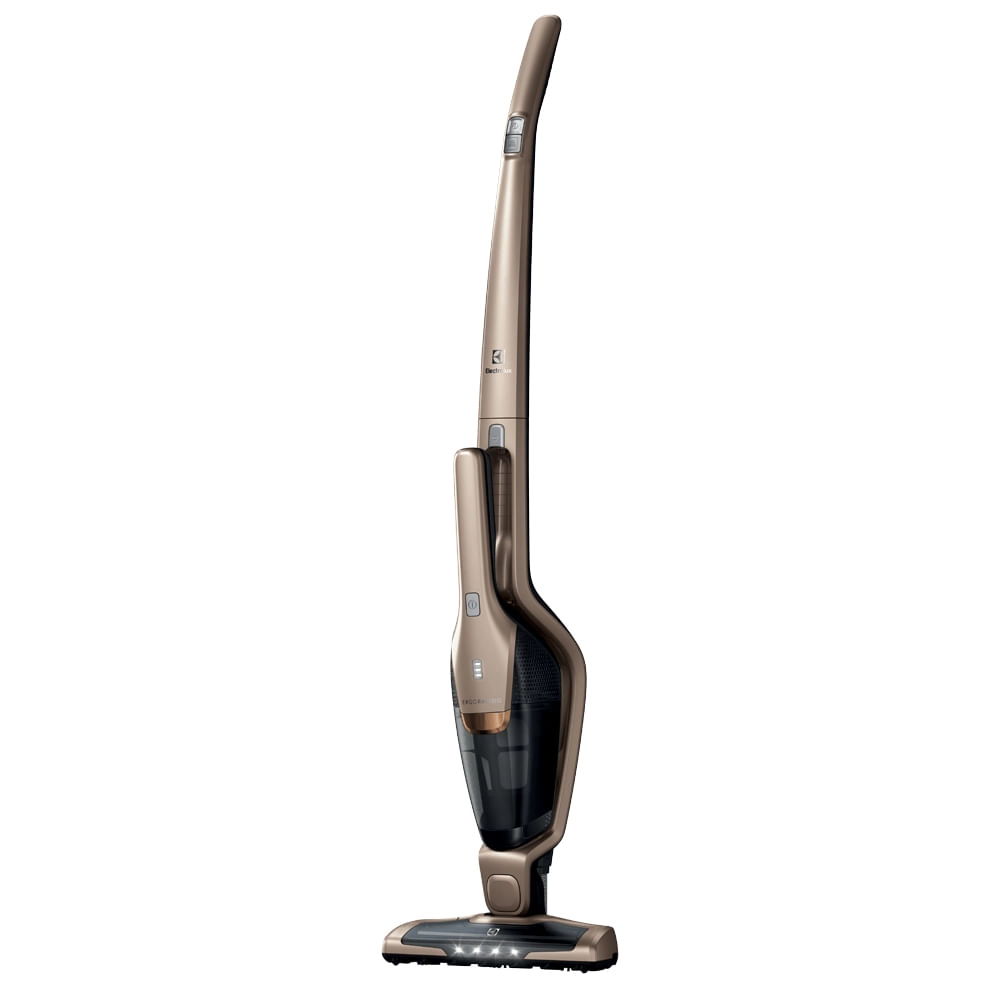 Aspirador de Pó Vertical Electrolux Ergorapido 2 em 1 Dourado Bocal PET (ERG26) - até 45 min Filtro HEPA Função BrushRollClean 460ml Bivolt