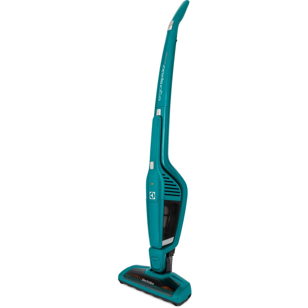 Aspirador de Pó Vertical Electrolux Ergorapido 2 em 1 Verde Dupla Filtragem (ERG22) - até 20 min Tecnologia Cyclonic 460ml Bivolt