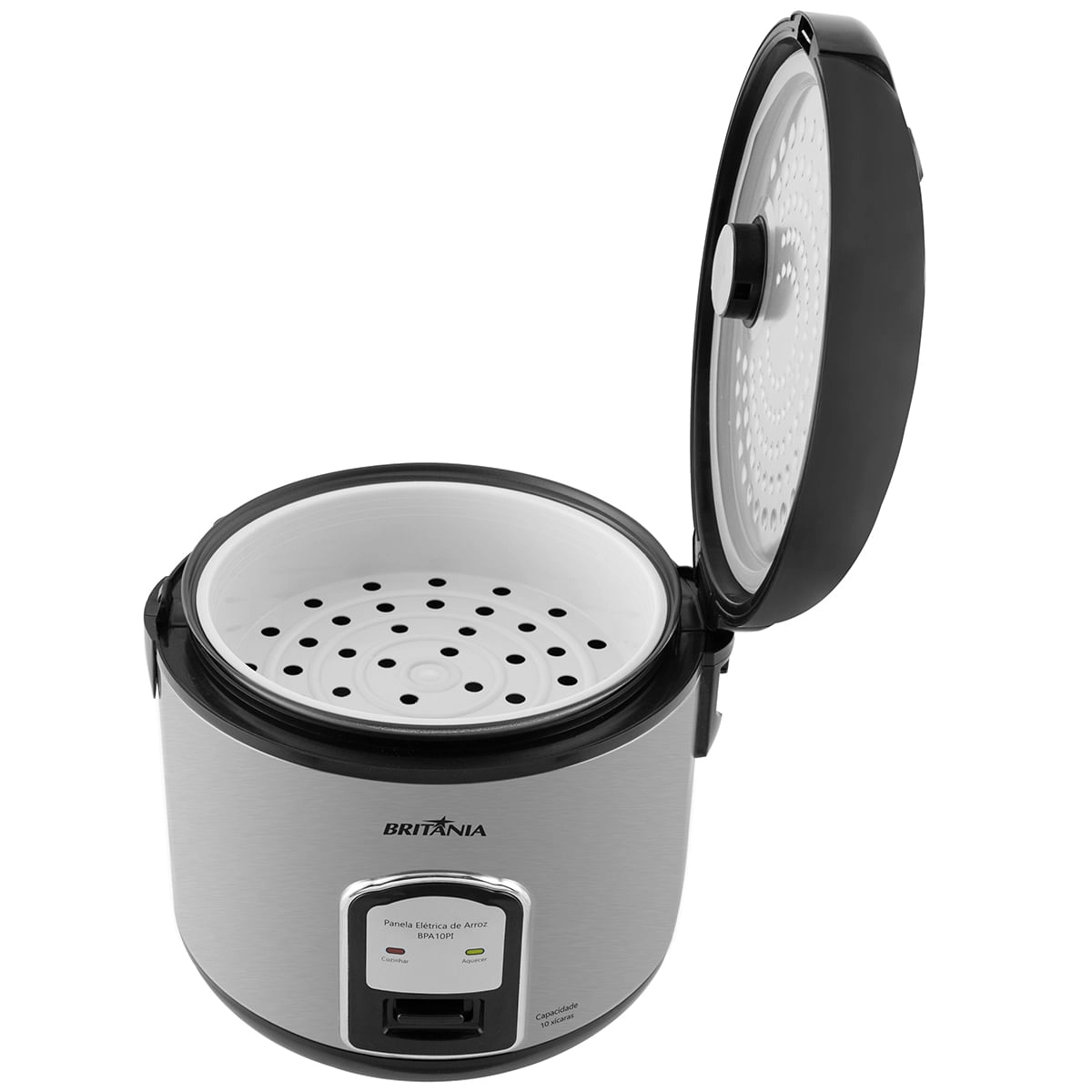 Panela de Arroz Britânia BPA10PI XI75 10 Xícaras 220V