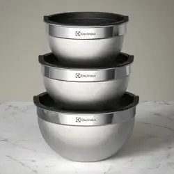 Conjunto de Bowls Tigelas de Inox com Tampa Plástica - Electrolux