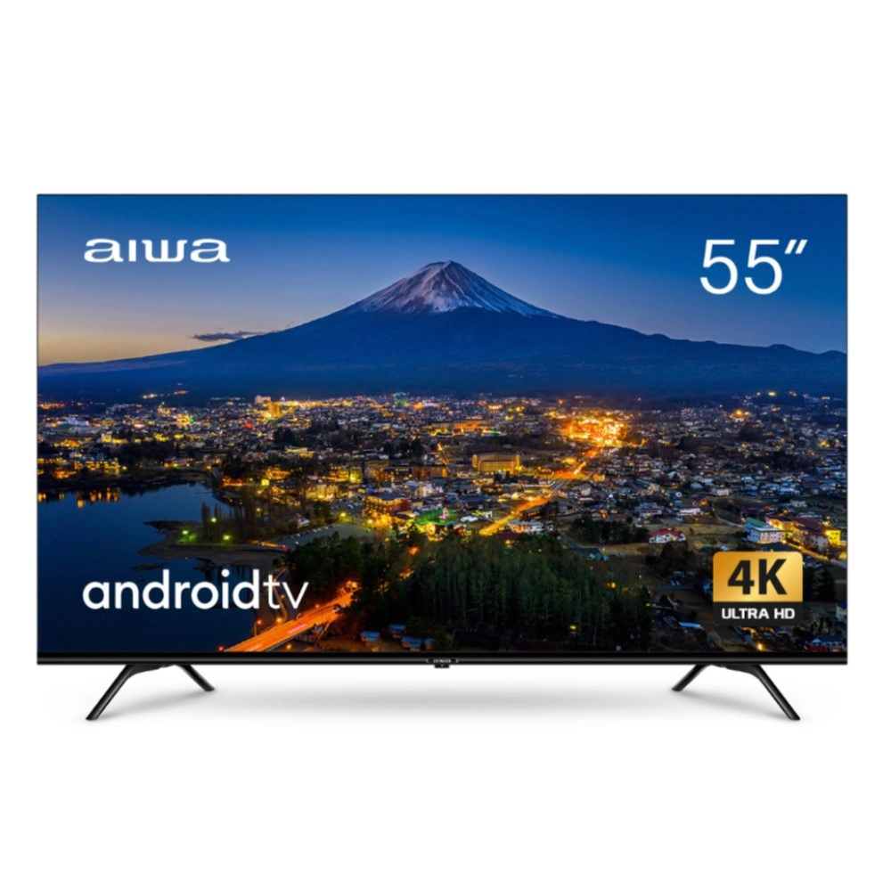 TV LED Smart 55" Aiwa 4K Ultra HD AWSTV55 Processador Quad Core Android TV 4 HDMI Borda Infinita