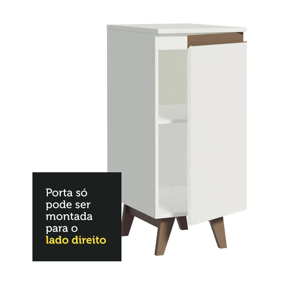 Balcão Madesa Reims 35 cm 1 Porta Branco Cor:Branco