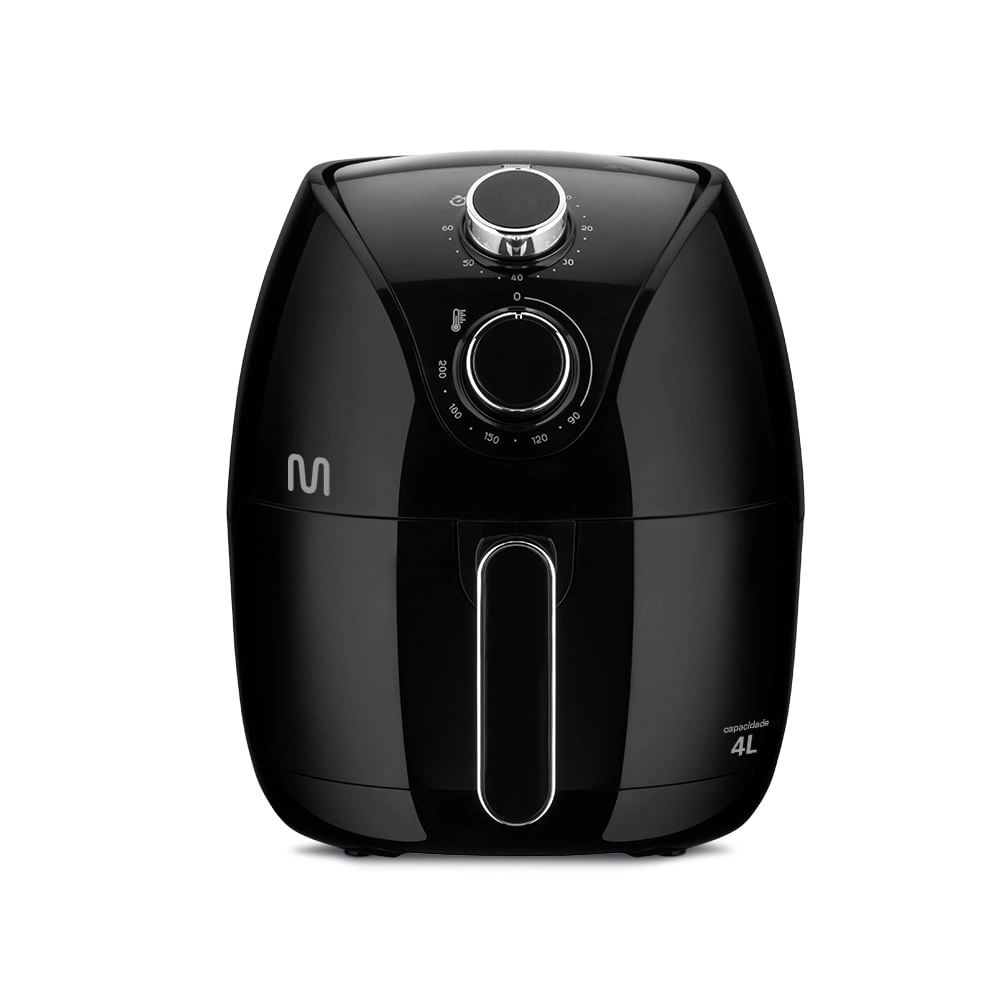 Fritadeira Elétrica Air Fryer 4 Litros 1500w 220v Preta Multilaser - CE222OUT -[Reembalado] CE222OUT