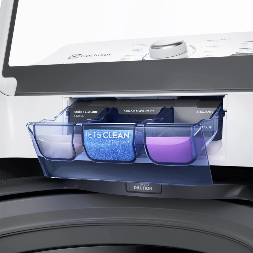 Máquina de Lavar 15kg Electrolux Essential Care com Cesto Inox, Jet&Clean e Ultra Filter (LED15) 220V