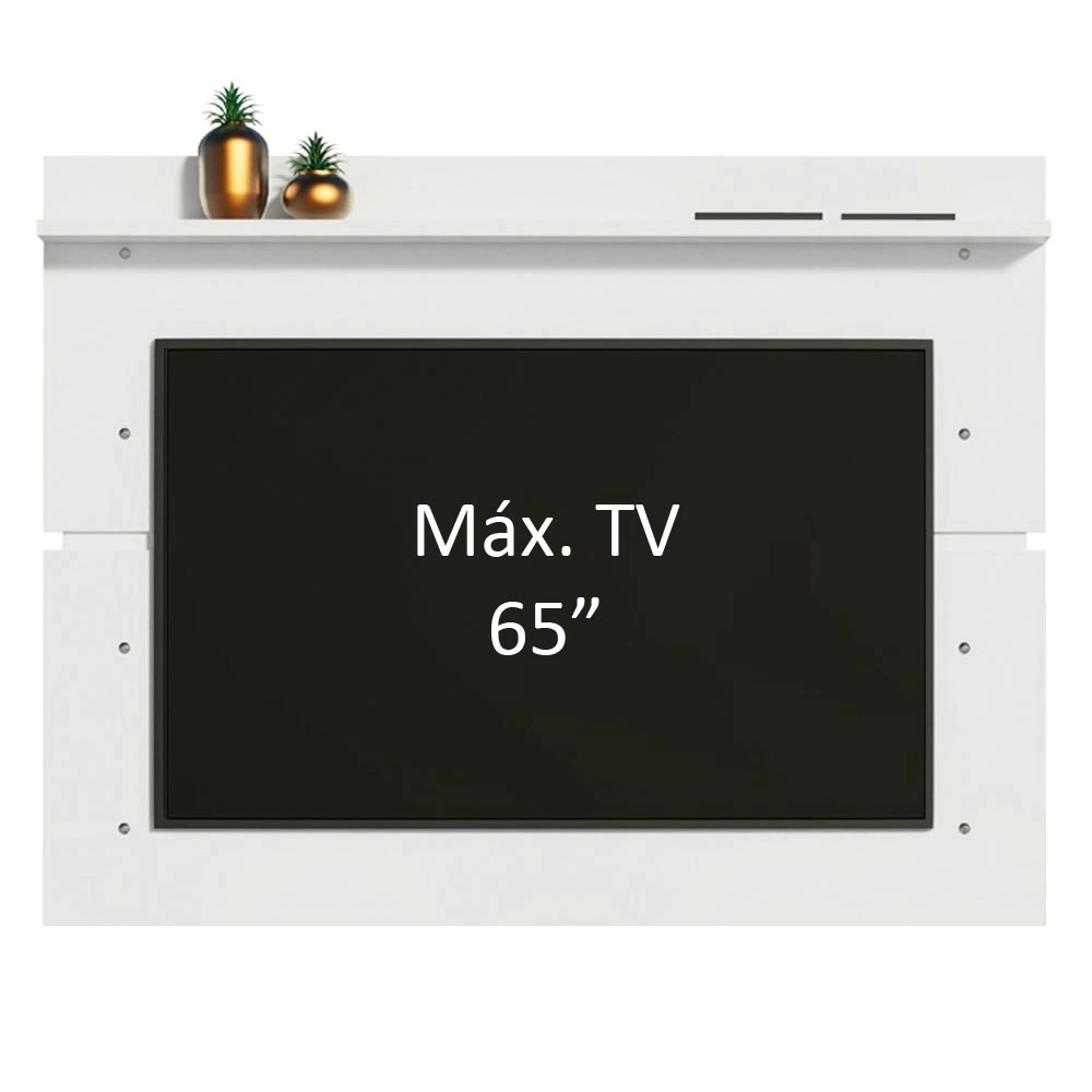 Painel para TV até 65 Polegadas Madesa Branco Cor:Branco