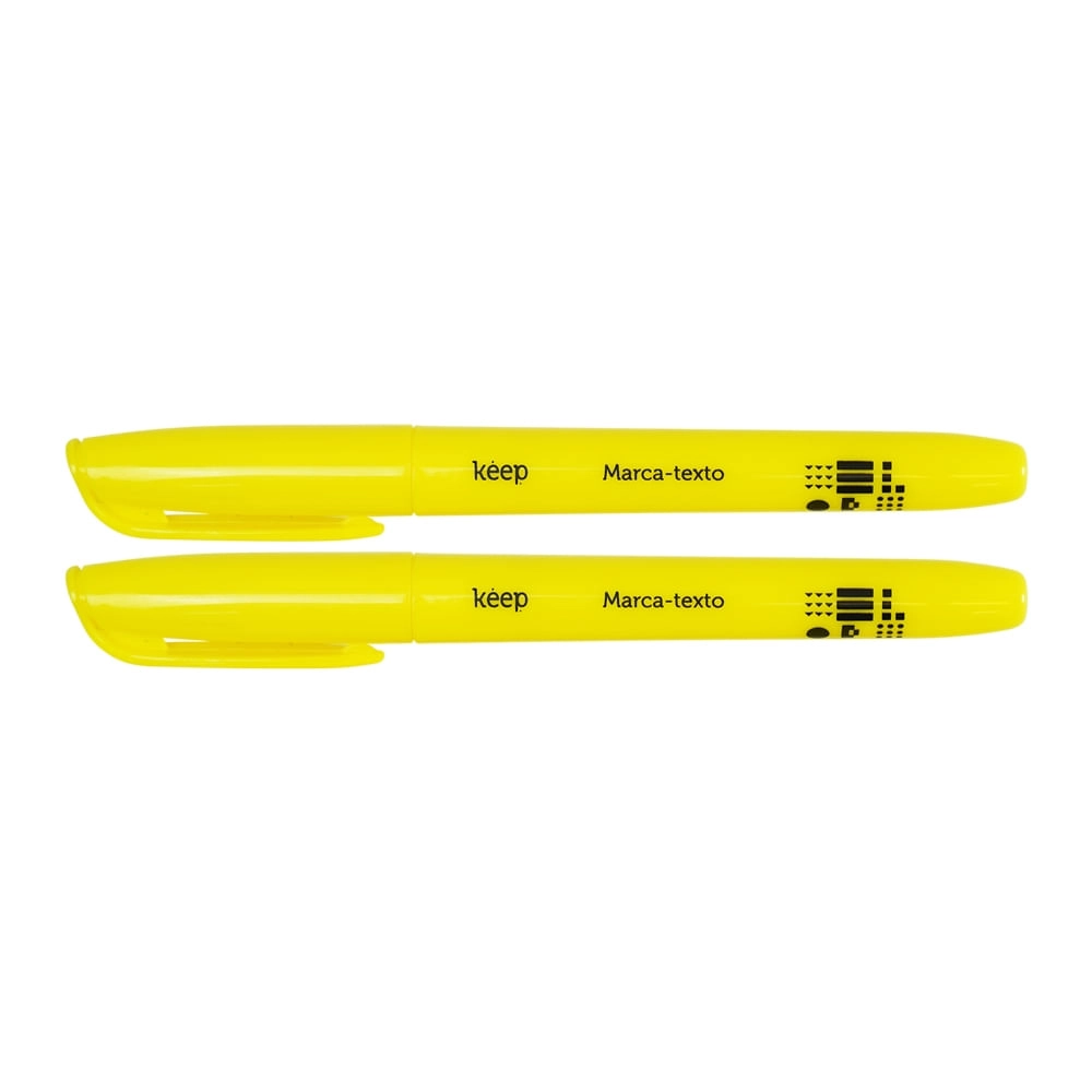 Marca Texto Amarelo Blister 2 Unidades Keep - MR068X [Reembalado] MR068X