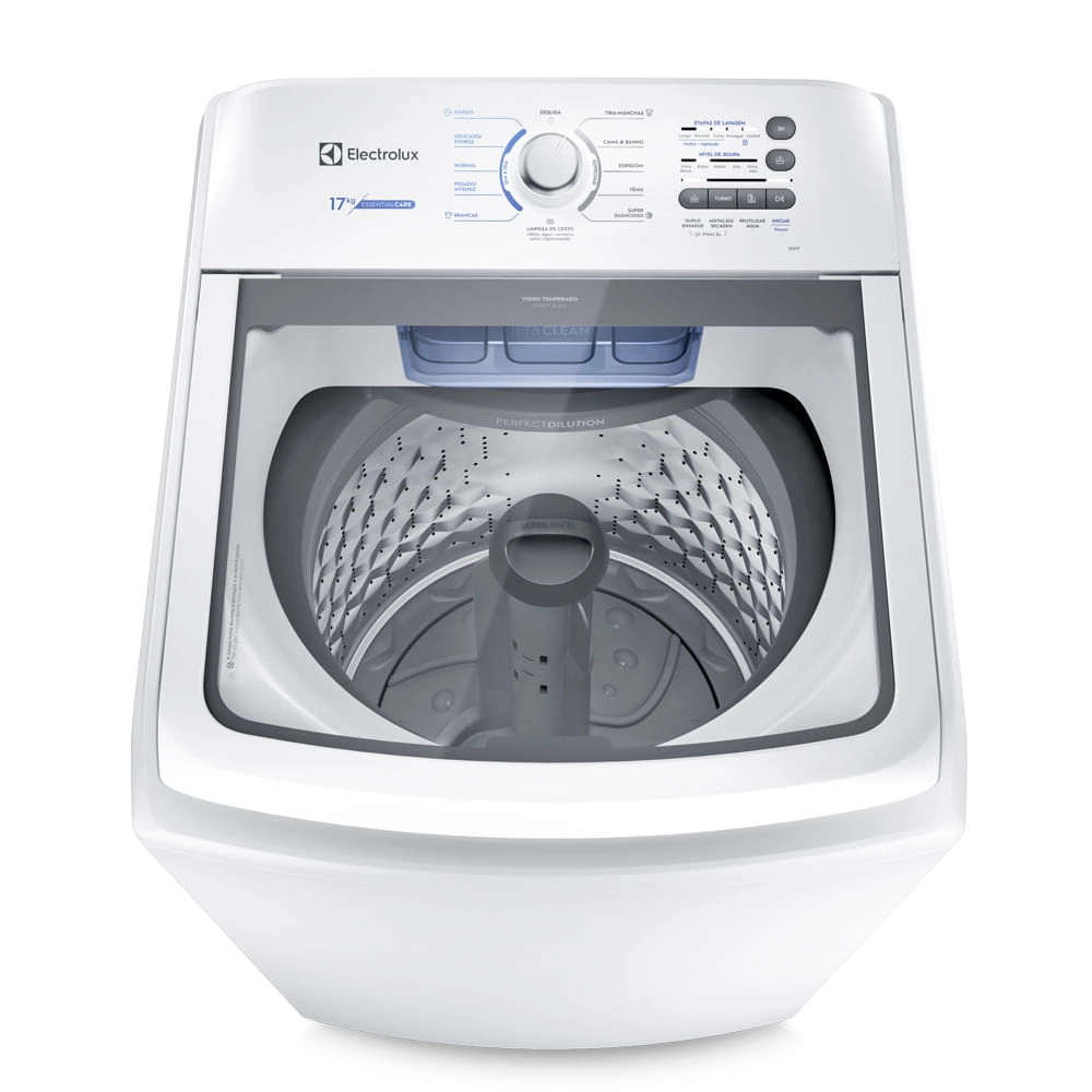 Máquina de Lavar 17kg Electrolux Essential Care com Cesto Inox, Jet&Clean e Ultra Filter (LED17) 220V