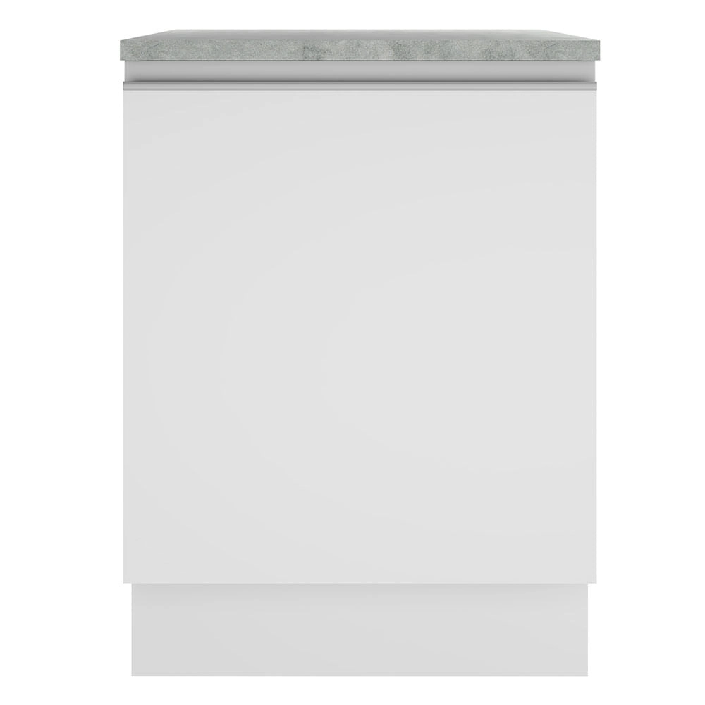 Balcão Madesa Glamy 60 cm 1 Porta Branco Cor:Branco