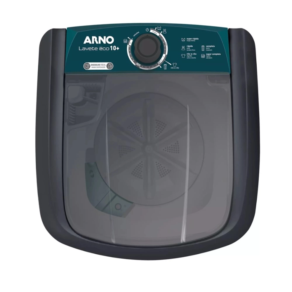 Máquina de Lavar Semi-Automática Arno 10Kg ML81 Lavete Eco Cinza/Verde 220V