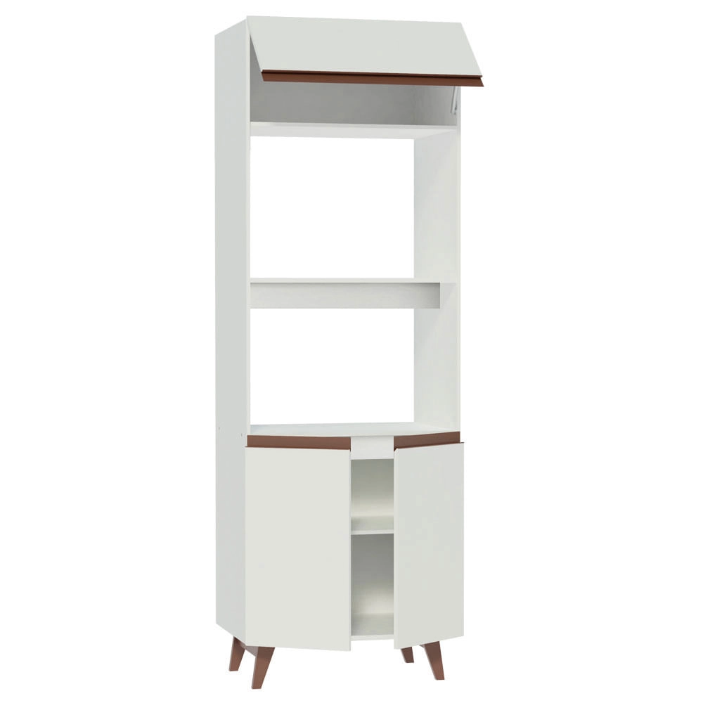 Torre Quente Madesa Reims 70 cm 3 Portas Branco Cor:Branco