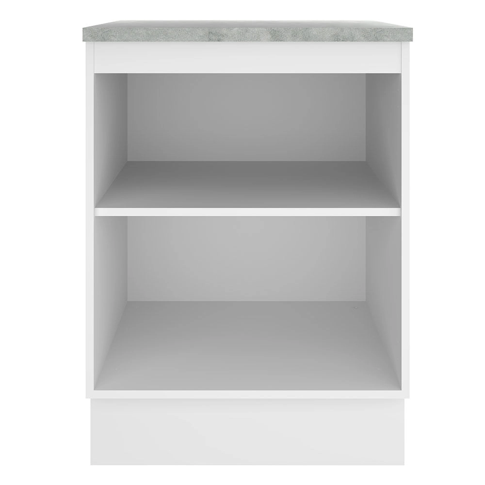 Balcão Madesa Glamy 60 cm 1 Porta Branco Cor:Branco