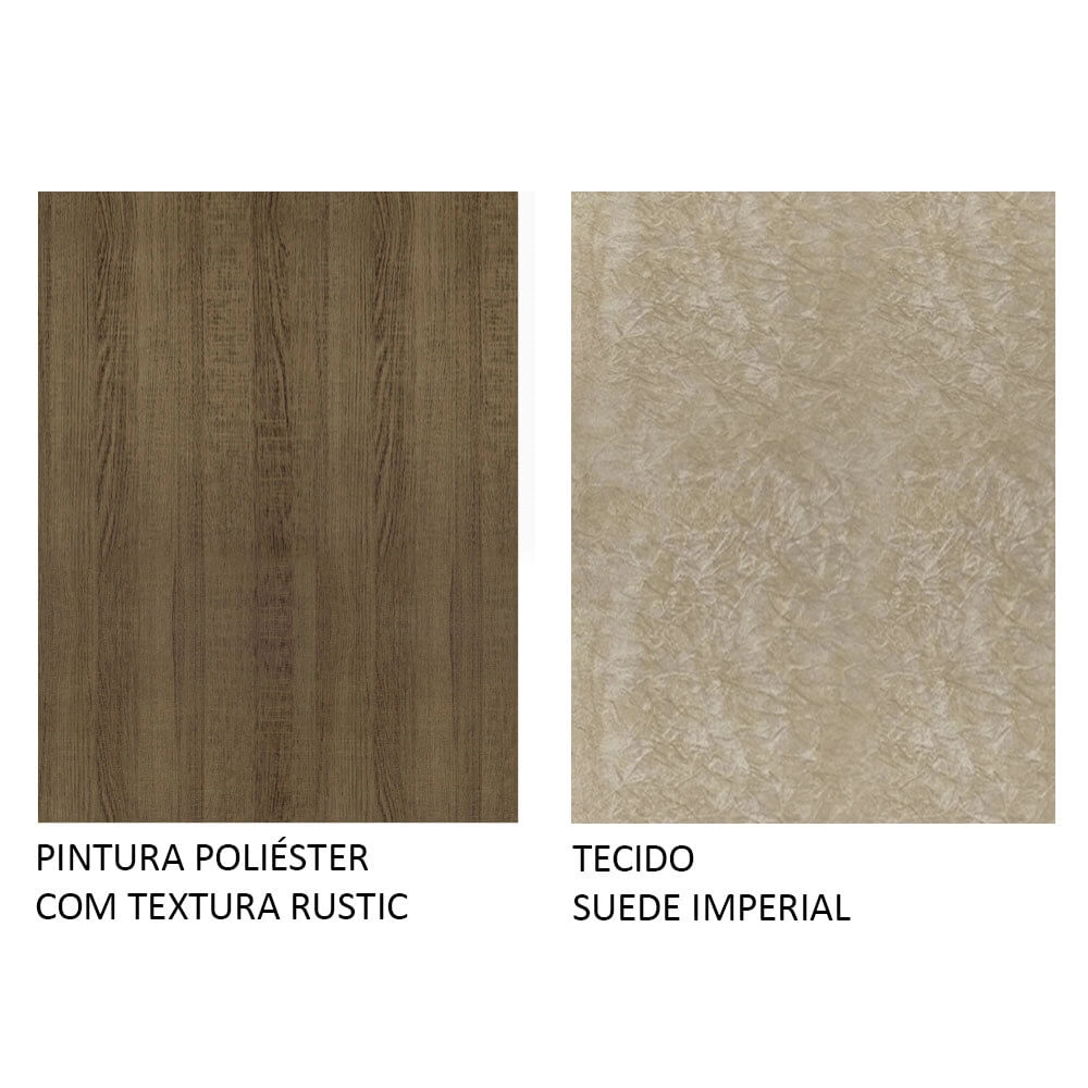 Kit 2 Cadeiras de Jantar Rustic/Imperial 4256 Madesa Cor:Rustic/Imperial