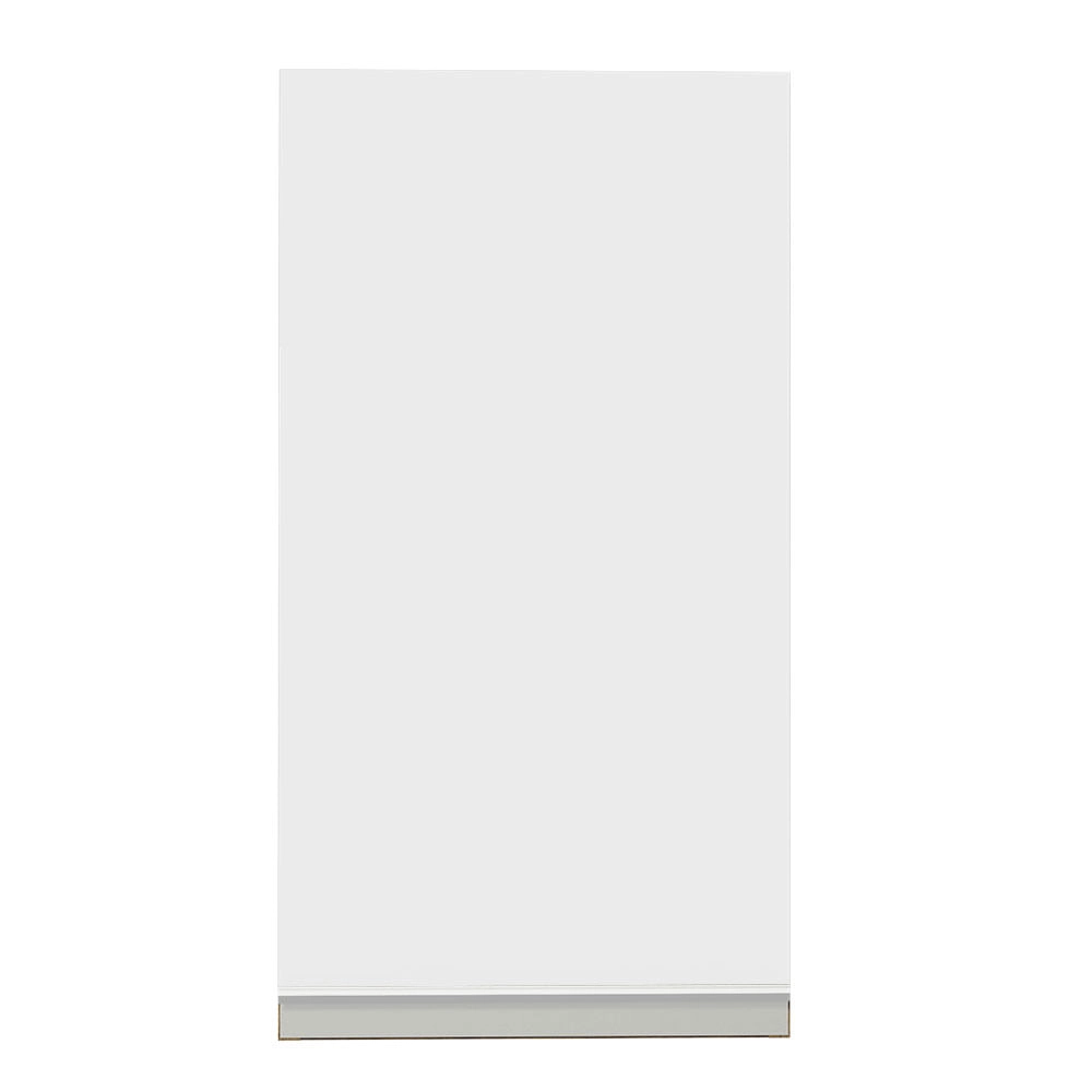 Armário Aéreo Madesa Glamy 35 cm 1 Porta Rustic/Branco Cor:Rustic/Branco