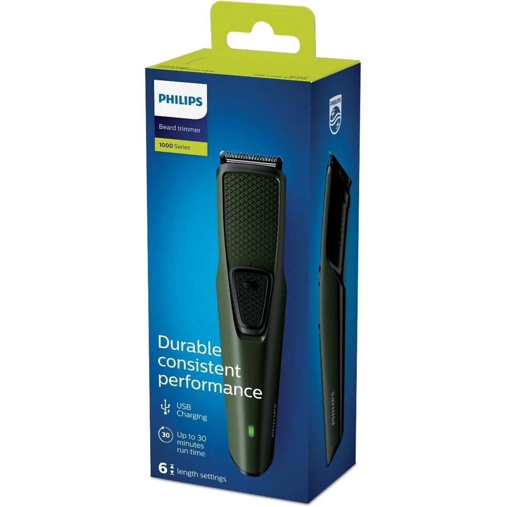 Aparador de Pelos Philips Series 1000 BT1230/14 Preto/Verde Bivolt