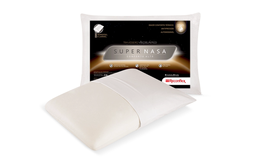 Travesseiro Super Nasa Alto Firme Reconflex 50x70x17