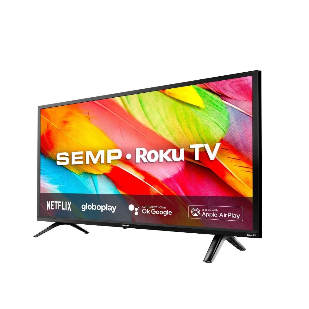 TV LED Smart 32" SEMP 32R6500 Roku Wifi Compatível Com Google Assistant Alexa e Apple homekit 3HDMI
