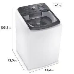 Máquina de Lavar 17kg Electrolux Premium Care com Cesto Inox, Jet&clean e Time Control (LEC17) 220V