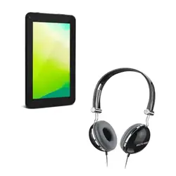 Combo High Tech - Tablet Mirage 7 Polegadas Preto e Fone De Ouvido Headphone Vibe Design P2 Preto Multilaser - PH053K PH053K
