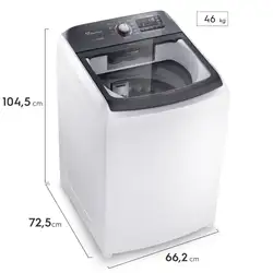 Máquina de Lavar 18kg Electrolux Premium Care cm Cesto Inox, Time Control e Sem Agitador (LEI18) 220V